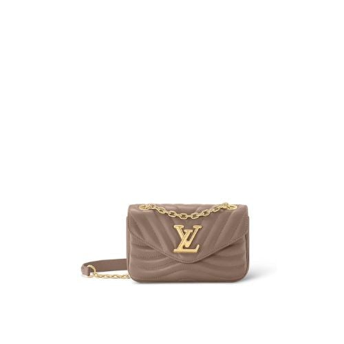 Louis Vuitton New Wave Chain Bag Taupe Fonc Brown 21Cm