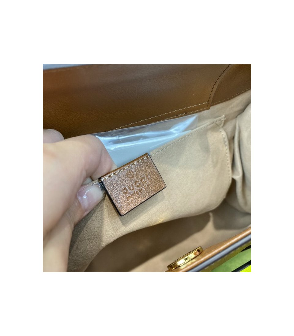 Gucci Diana Small Tote Bag Brown view 17