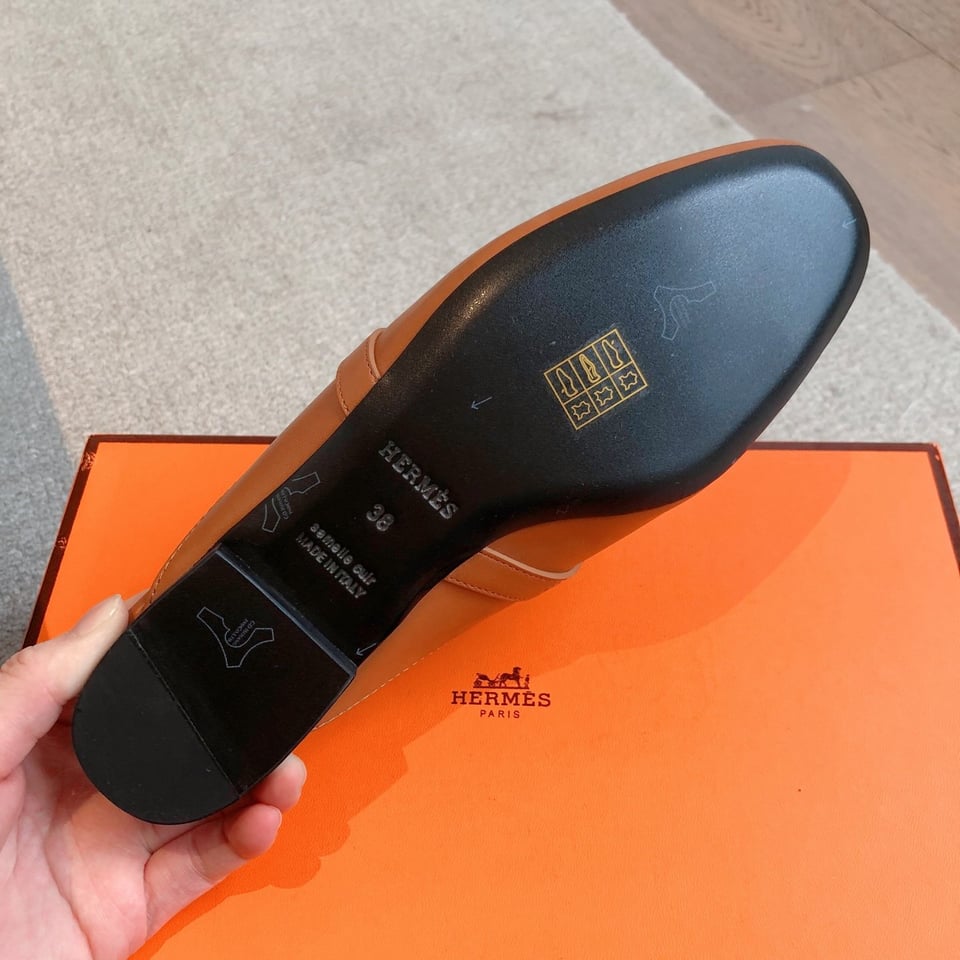 Hermes Oz Mule Brown view 7