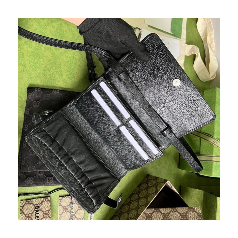 Balenciaga x Gucci Hacker Mini Crossbody Bag Black view 8