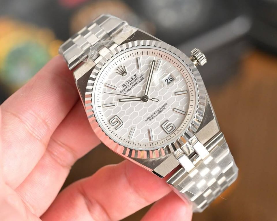 [Superclone] Rolex Land-Dweller 36mm Intense White Rolesor Dial Flat Jubilee 127234 view 7