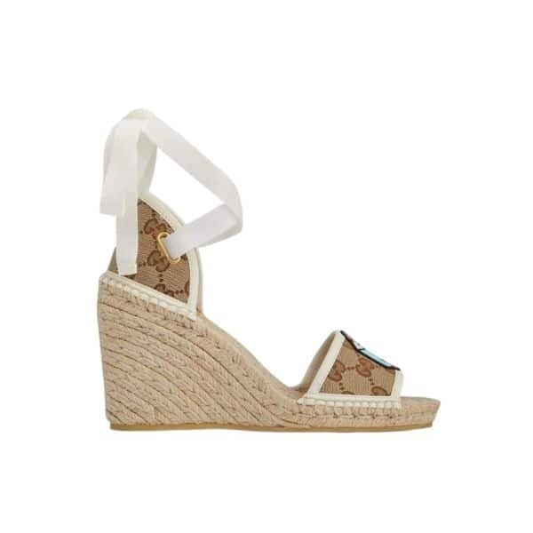 Gucci Women’S Gg Espadrille With Patch ?737511 Fabor 9741 view 2