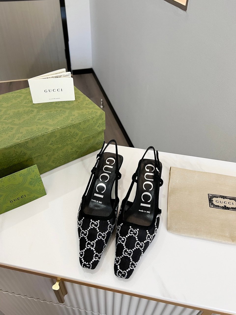 Gucci Women?S Slingback Pump Black ?675829 F13A0 1000 view 8