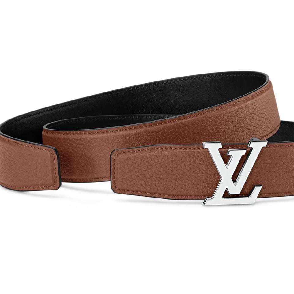 Lv Heritage 35mm Reversible Belt Cognac/Black M8220U view 3