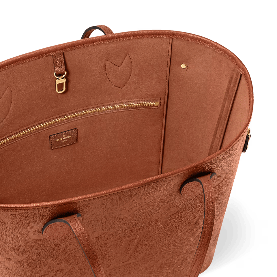 Louis Vuitton Neverfull Mm Tote Bag Cognac Brown 31cm M12605 view 5