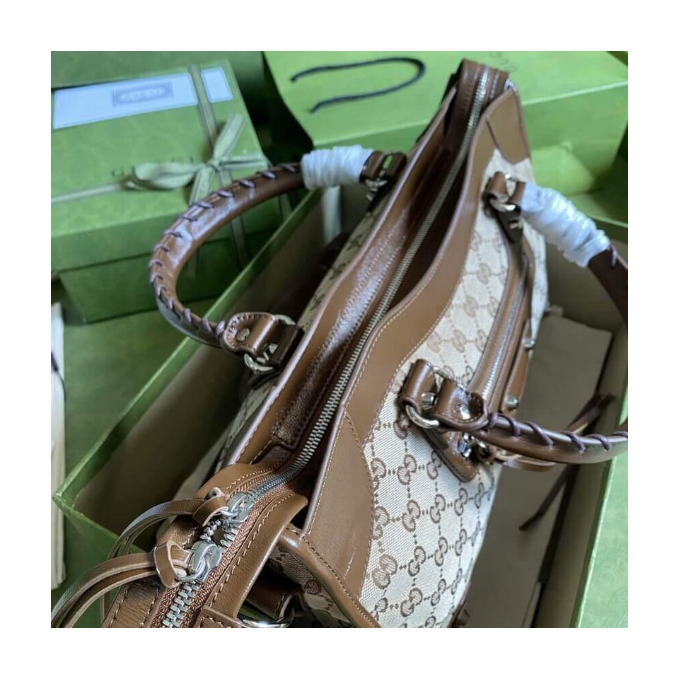 Gucci x Balenciaga GG Canvas City Bag 38cm view 7