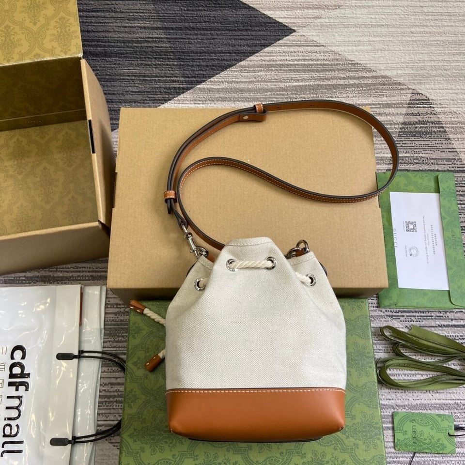 Gucci Mini Shoulder Bag With Gucci Print view 7
