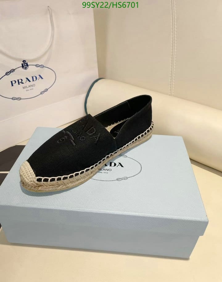 Prada Linen Espadrilles Black view 7