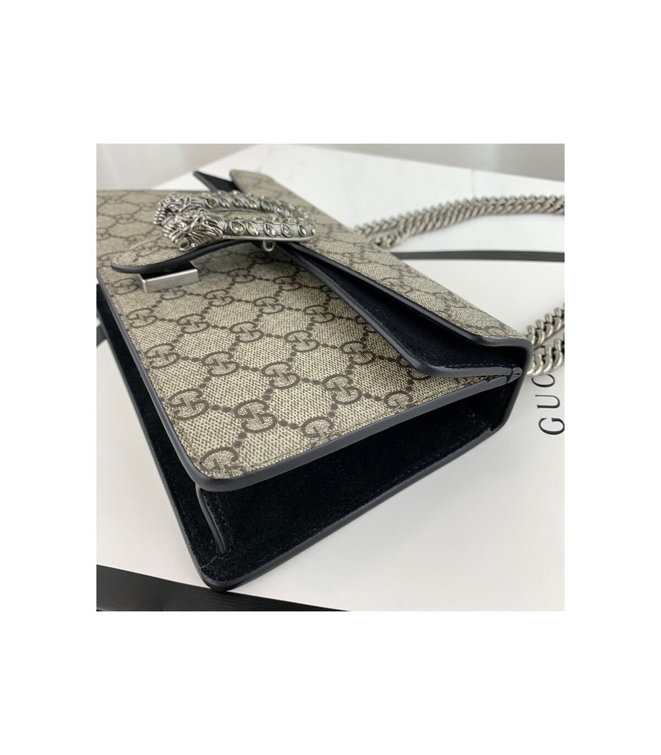 Gucci Dionysus Small Shoulder Bag in GG Supreme with Crystals Black 25cm view 12