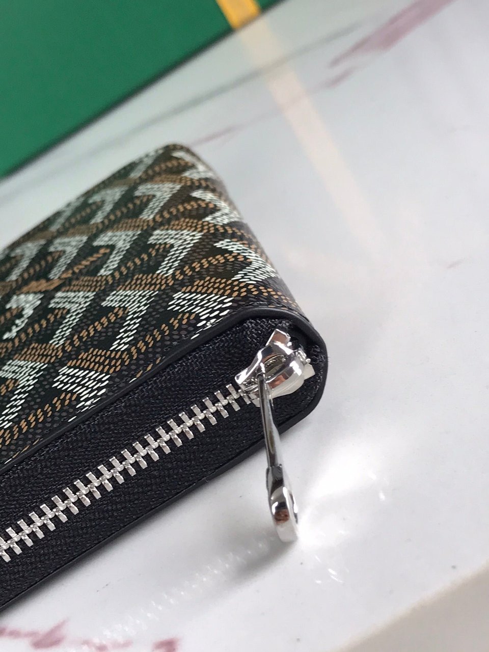 Goyard Matignon Mini Wallet 11 Cm Black Goyardine Canvas And Calfskin view 5