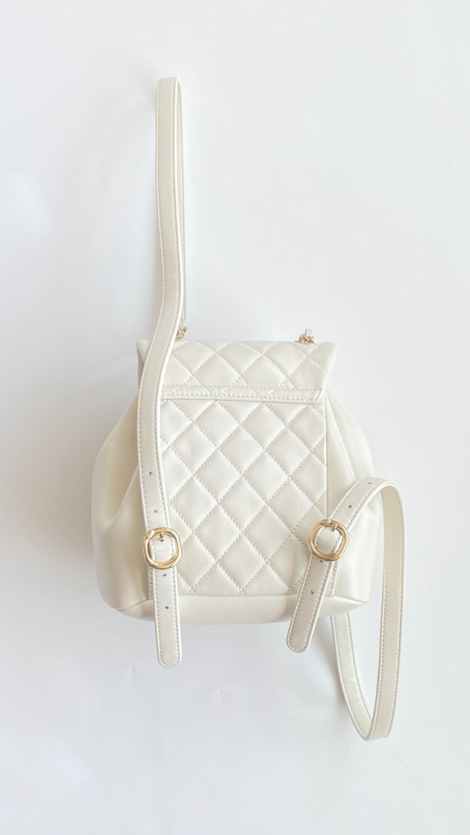 Chanel Mini Duma Backpack White 18.5Cm/ 7.3in view 6