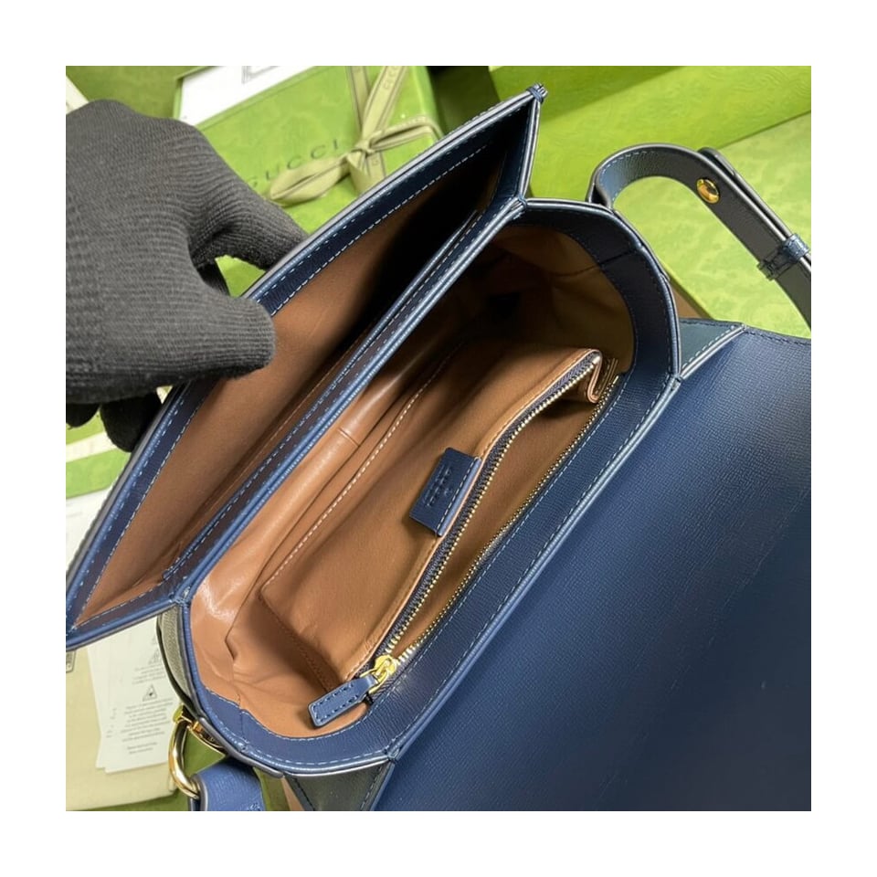 Gucci Horsebit 1955 Small Bag Brown Corduroy view 12