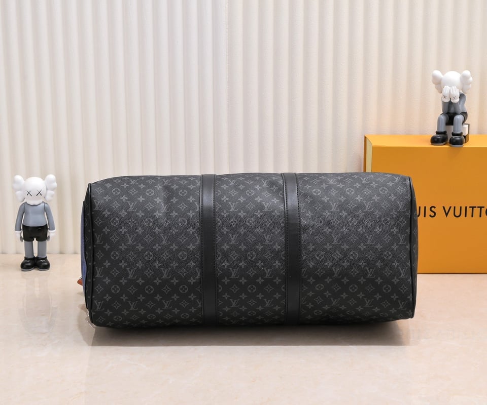 Louis Vuitton Keepall Bandouli Re Black 50Cm view 6