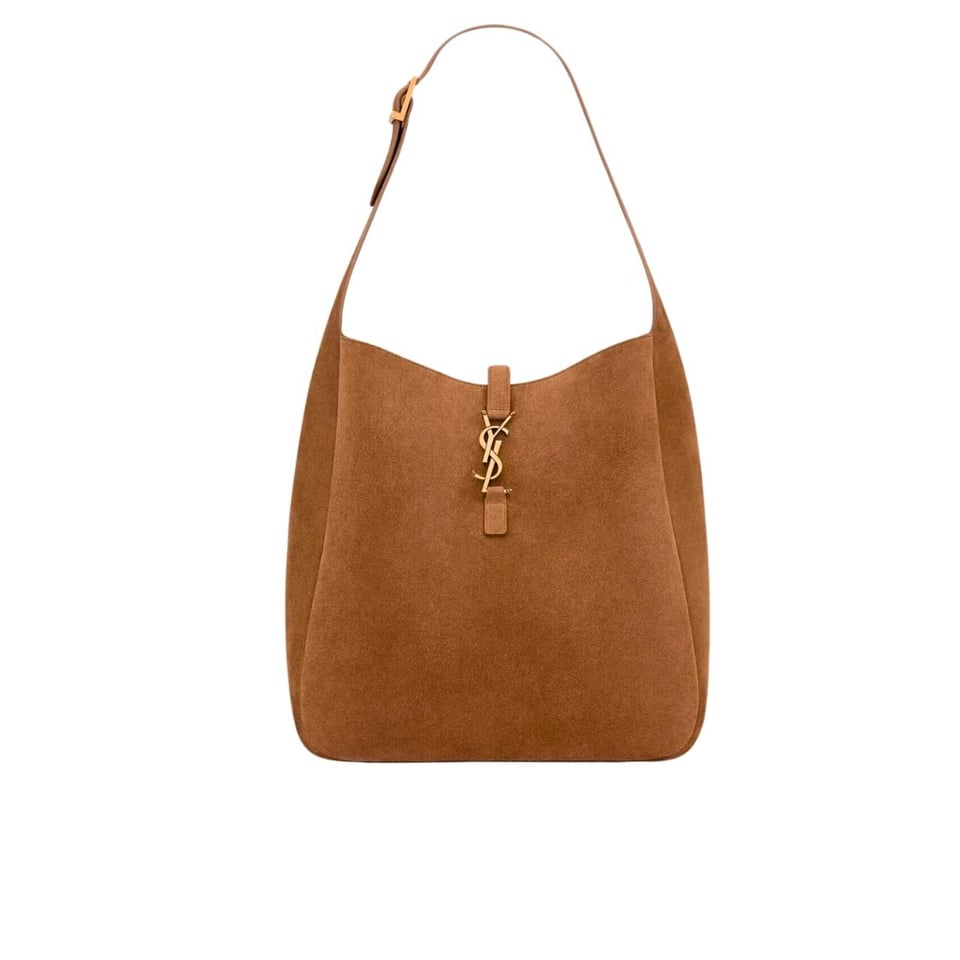 Saint Laurent Le 5 A 7 Supple In Suede Golden Brown 24Cm view 2