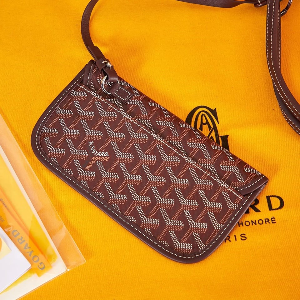 Goyard Saint Louis Pm 34Cm Burgundy Canvas Chevroches Calfskin view 6