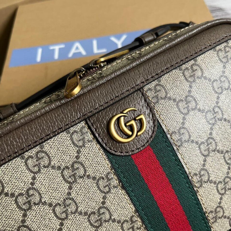 Gucci Ophidia Small Shoulder Bag With Web view 10