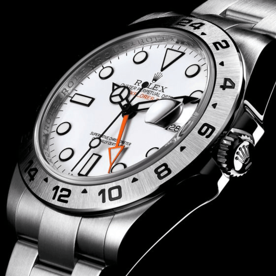 [SUPER CLONE] Rolex Explorer II Oyster 42 mm Oystersteel Reference 226570 White Dial view 4