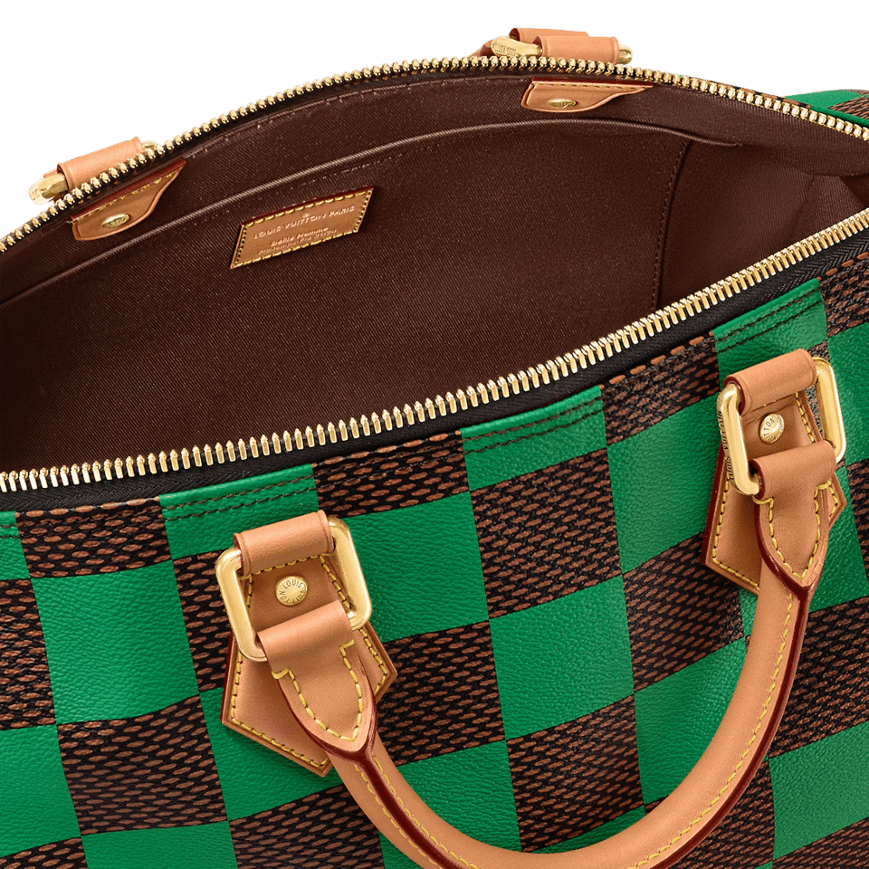 Louis Vuitton Speedy 40 Bandoulière Damier Pop Green 40cm N40579 – Men’s Bag view 6