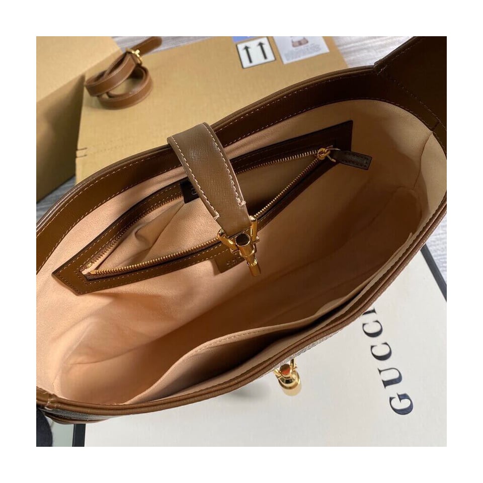 Gucci Jackie 1961 Medium Shoulder Bag in GG Canvas 36.5cm view 13