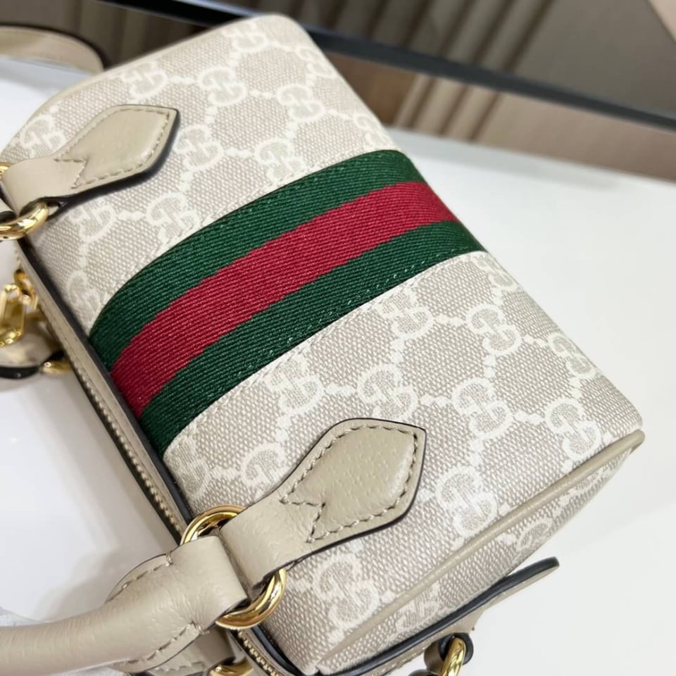 Gucci Ophidia Mini Boston Bag GG Supreme 16.5cm/6.5in view 13
