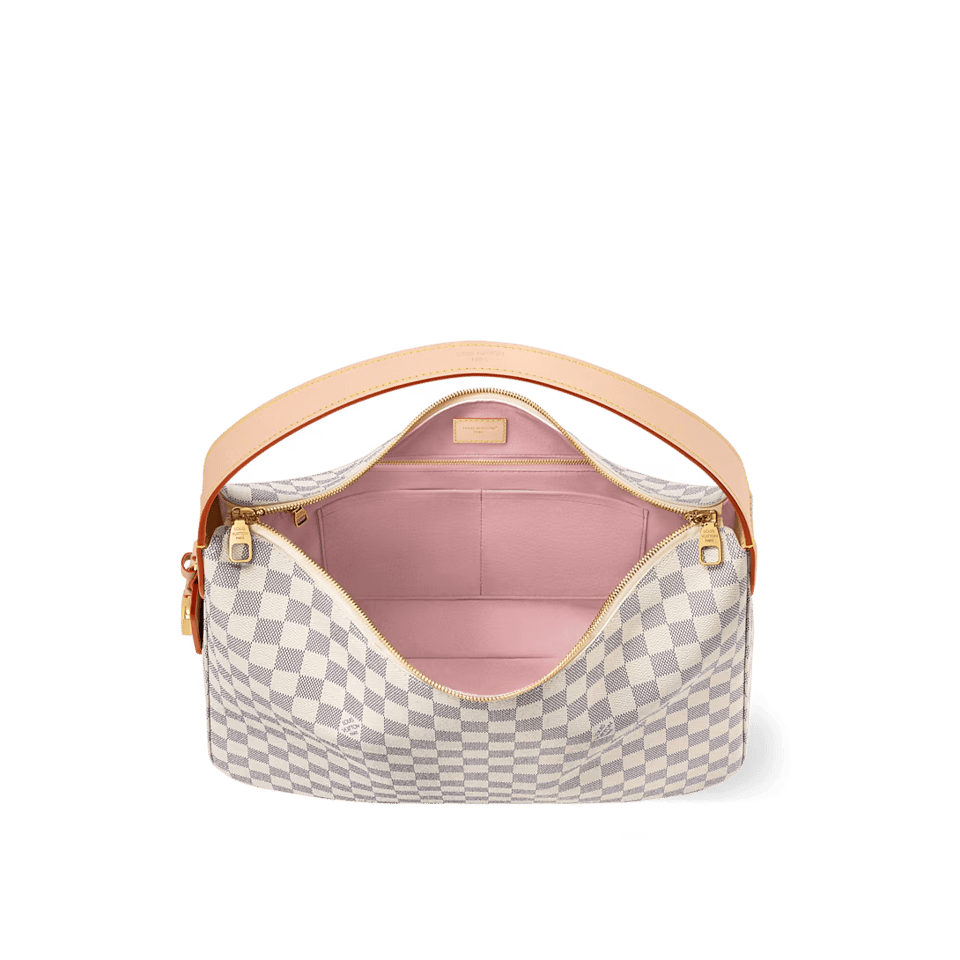 Louis Vuitton Slouchy MM Shoulder Bag Damier Azur 40cm/15.7in N00126 view 7
