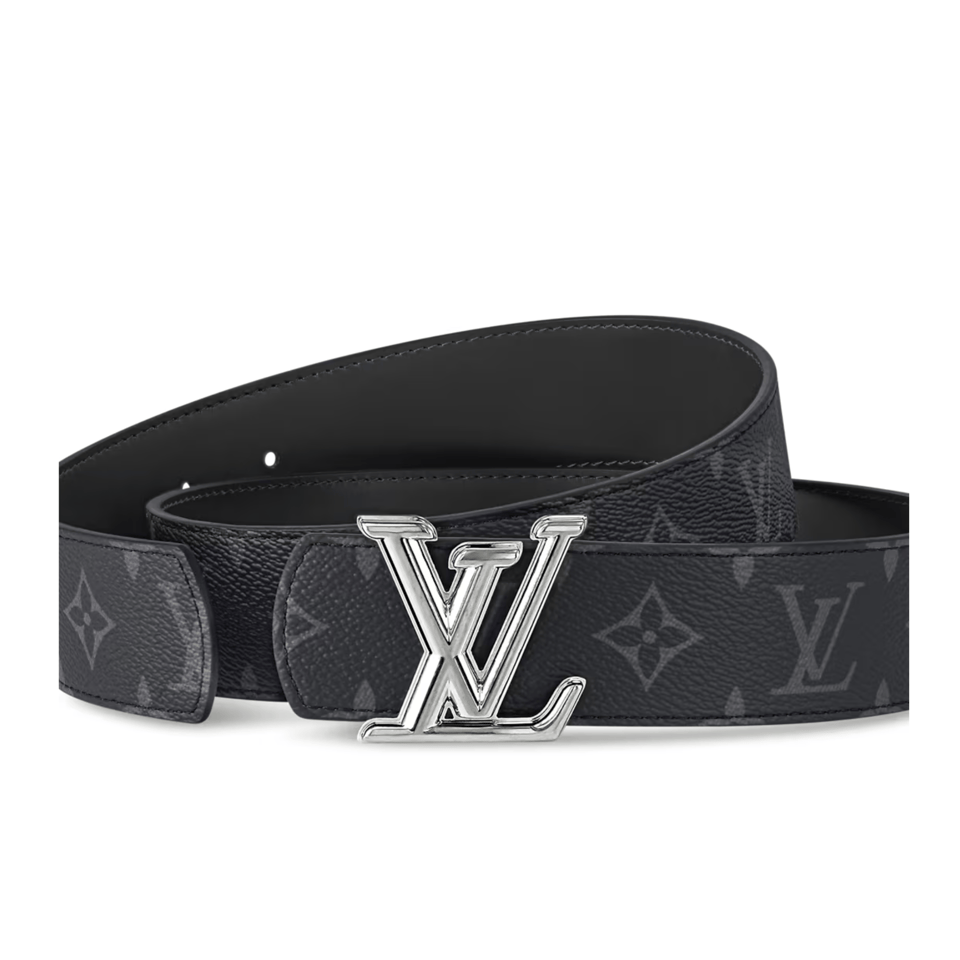 Louis Vuitton LV Silver Hardware Dimension 40mm Reversible Men Belt M8846S view 3