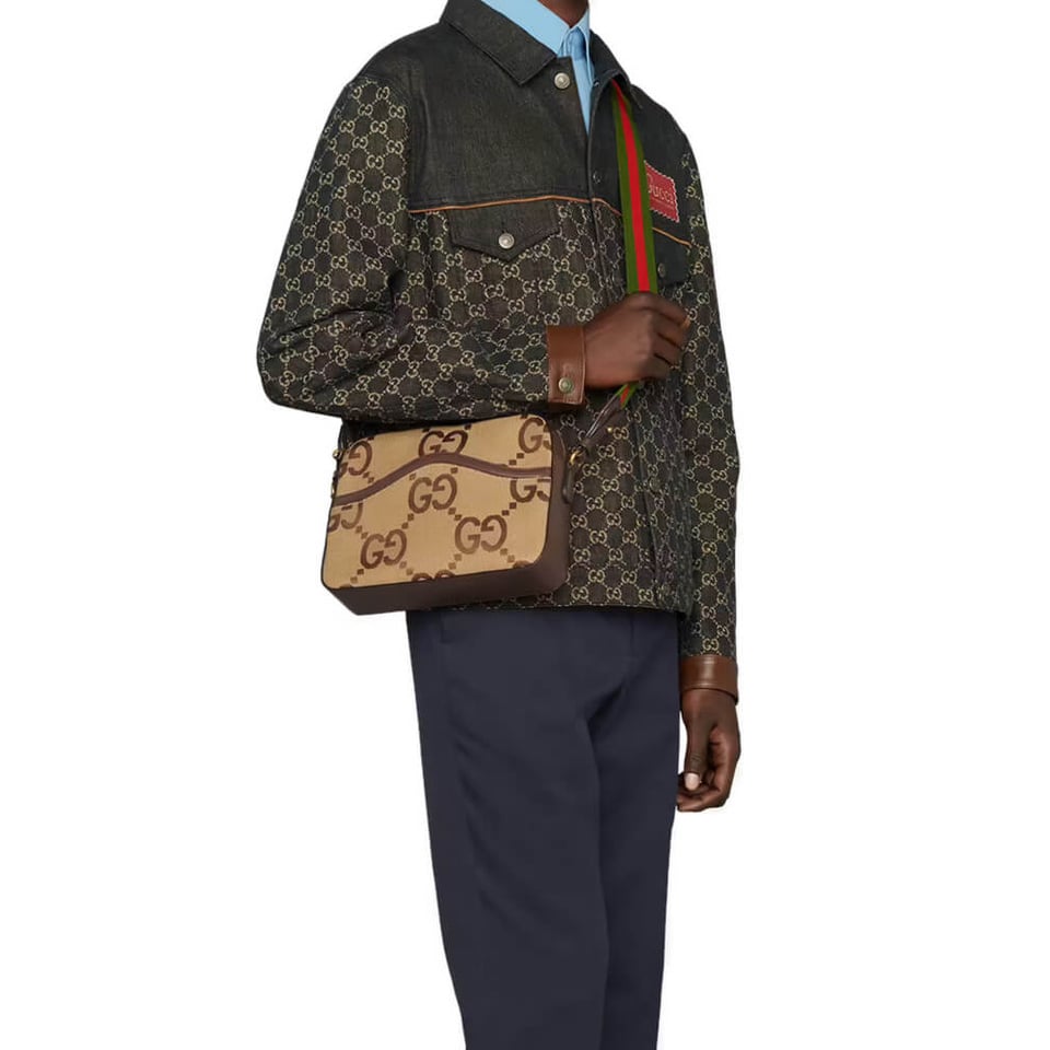 Gucci Messenger Bag With Jumbo GG view 3