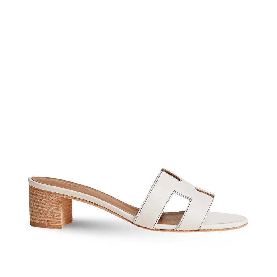 Hermes Oasis Sandals In White