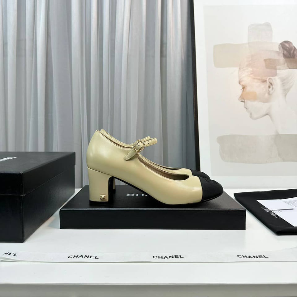 Chanel Mary Janes Beige G45118 view 9