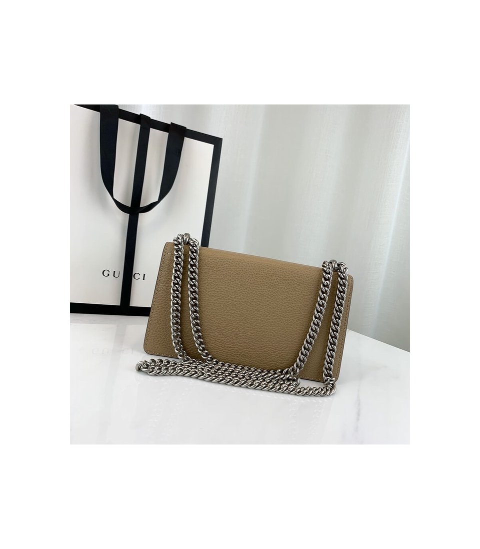 Gucci Dionysus Small Shoulder Bag in Apricot Leather view 4