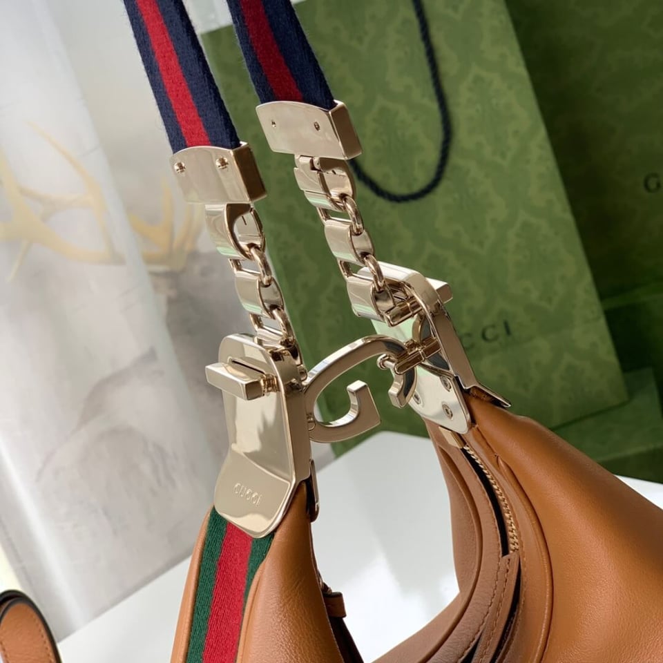 Gucci Brown Leather Attache Small Shoulder Bag 23cm view 8
