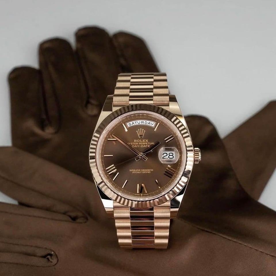 [Superclone] Rolex Day-Date 40mm Chocolate Dial President 228235 view 5