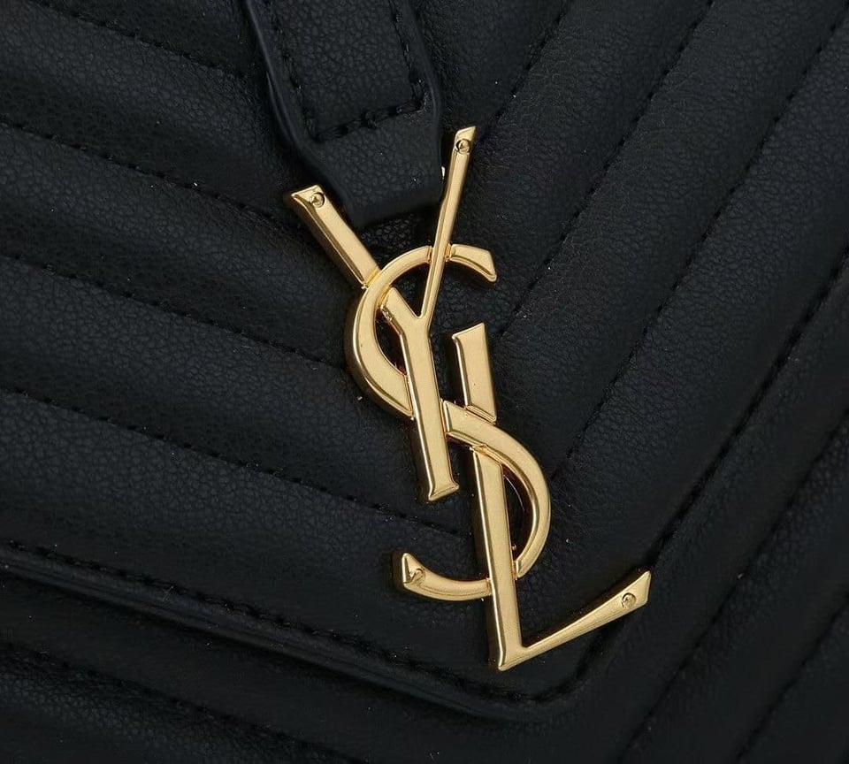 Saint Laurent College Large Chain Bag Black 25Cm view 9