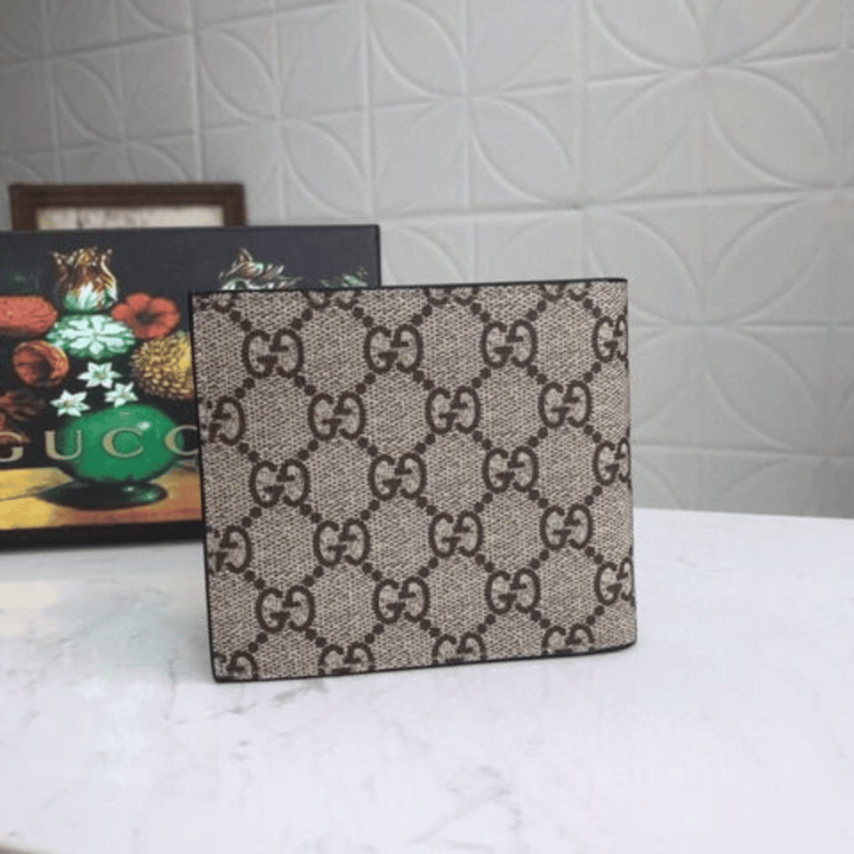 Gucci Tiger Print GG Supreme Bi-Fold 11cm/4.3in For Men view 6