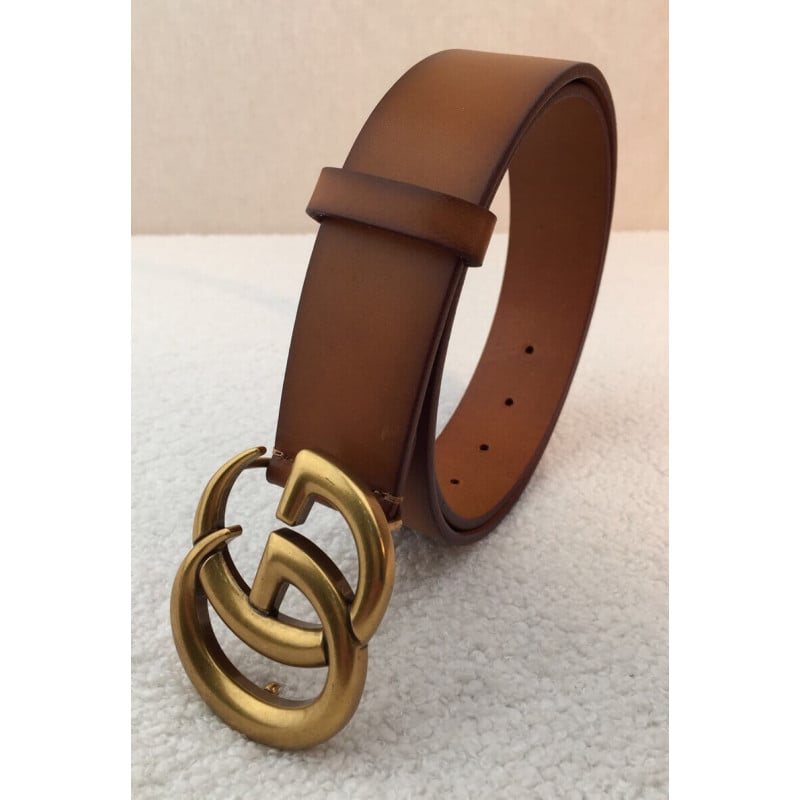 Gucci Leather Belt 40mm With Double G Brass Buckle 406831 view 8
