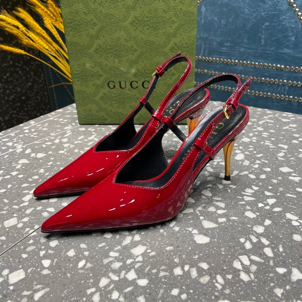 Gucci Women’S Platform Pump Red view 5