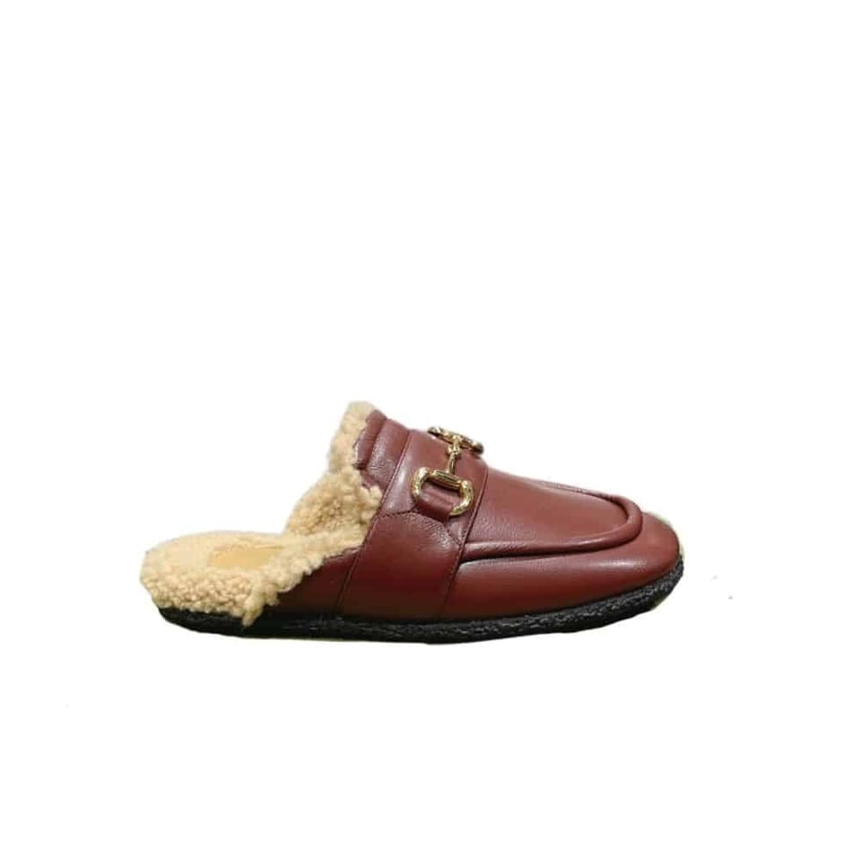 Gucci Women’S Mule With Horsebit Brown view 2