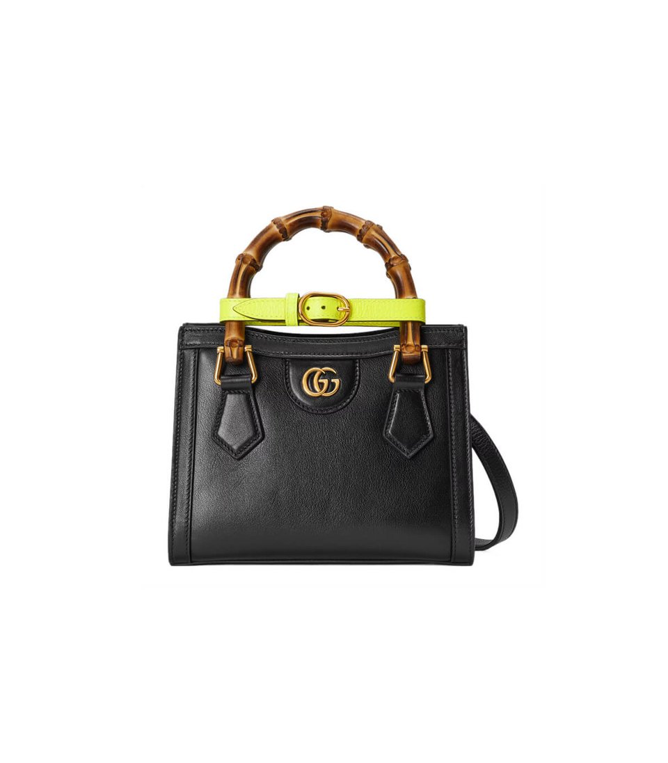 Gucci Diana Mini Tote Bag Black view 2