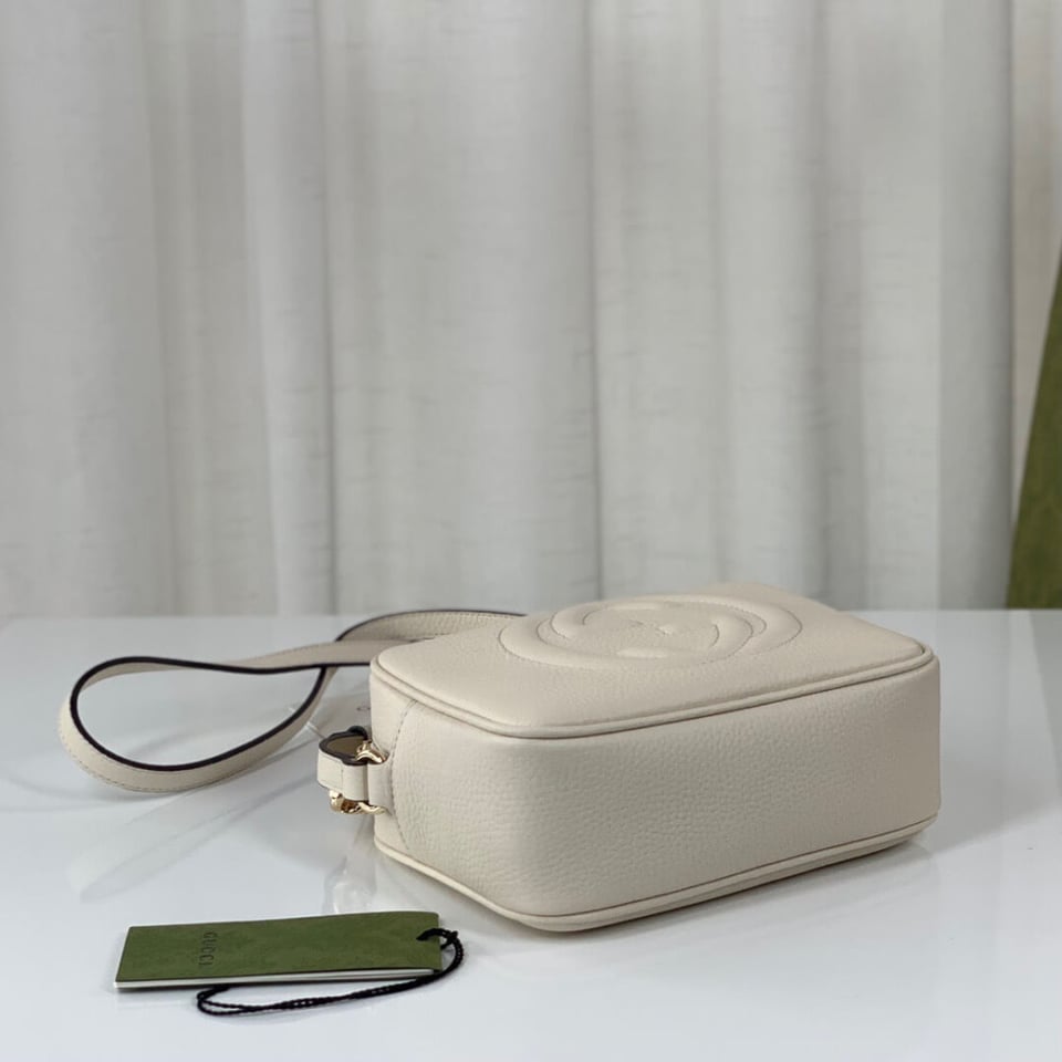 Gucci Soho Small Leather Disco Bag White view 11