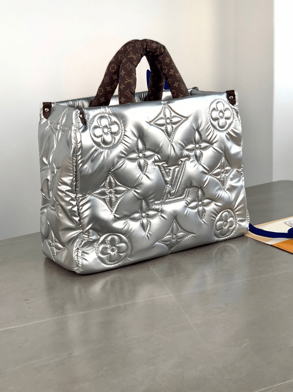 Louis Vuitton Onthego Gm Silver Giant Monogram Econyl Pillow M21053 41cm view 4