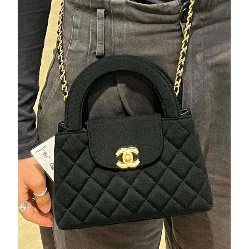 Chanel Jersey Quilted Mini Kelly Shopper Bag 13cm view 3