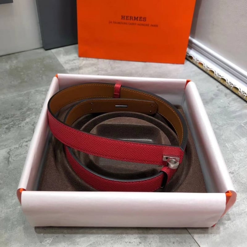Hermes O’Kelly 24 Belt H07960 Burgundy view 8