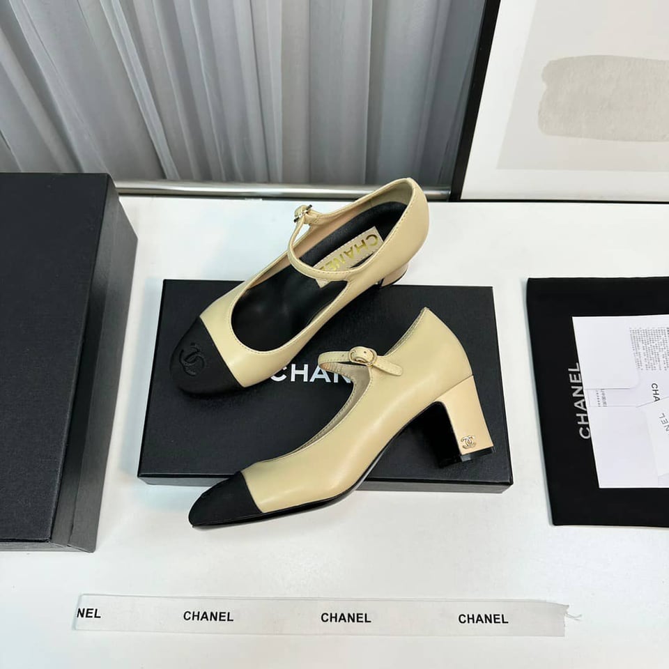 Chanel Mary Janes Beige G45118 view 5