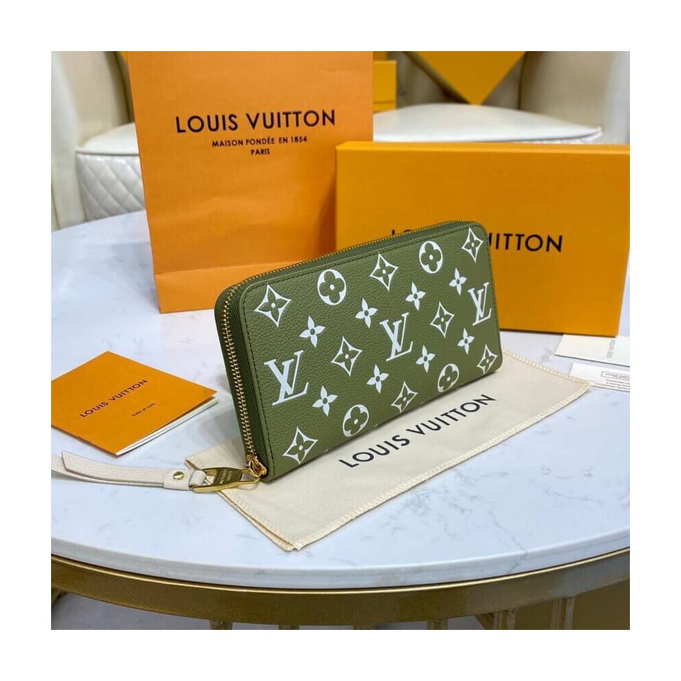 Louis Vuitton Monogram Empreinte Leather Zippy Wallet Khaki view 4
