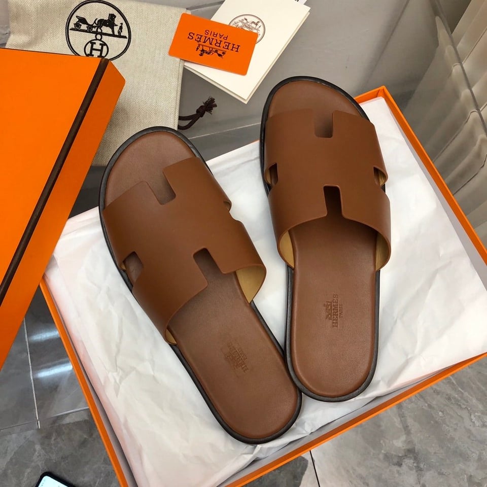 Hermes Izmir Sandal Brown H041141Zh03410 view 10