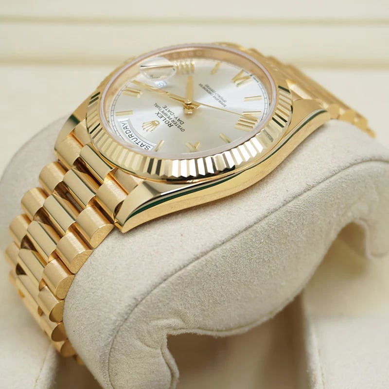 Rolex Day-Date 40 mm Silver Dial 228238 view 6