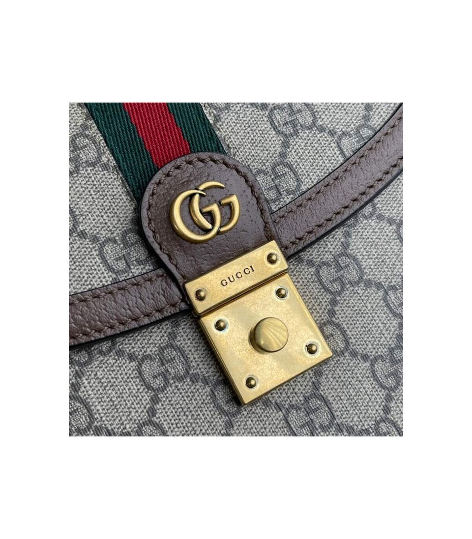 Gucci Ophidia Small Top Handle Bag With Web view 9