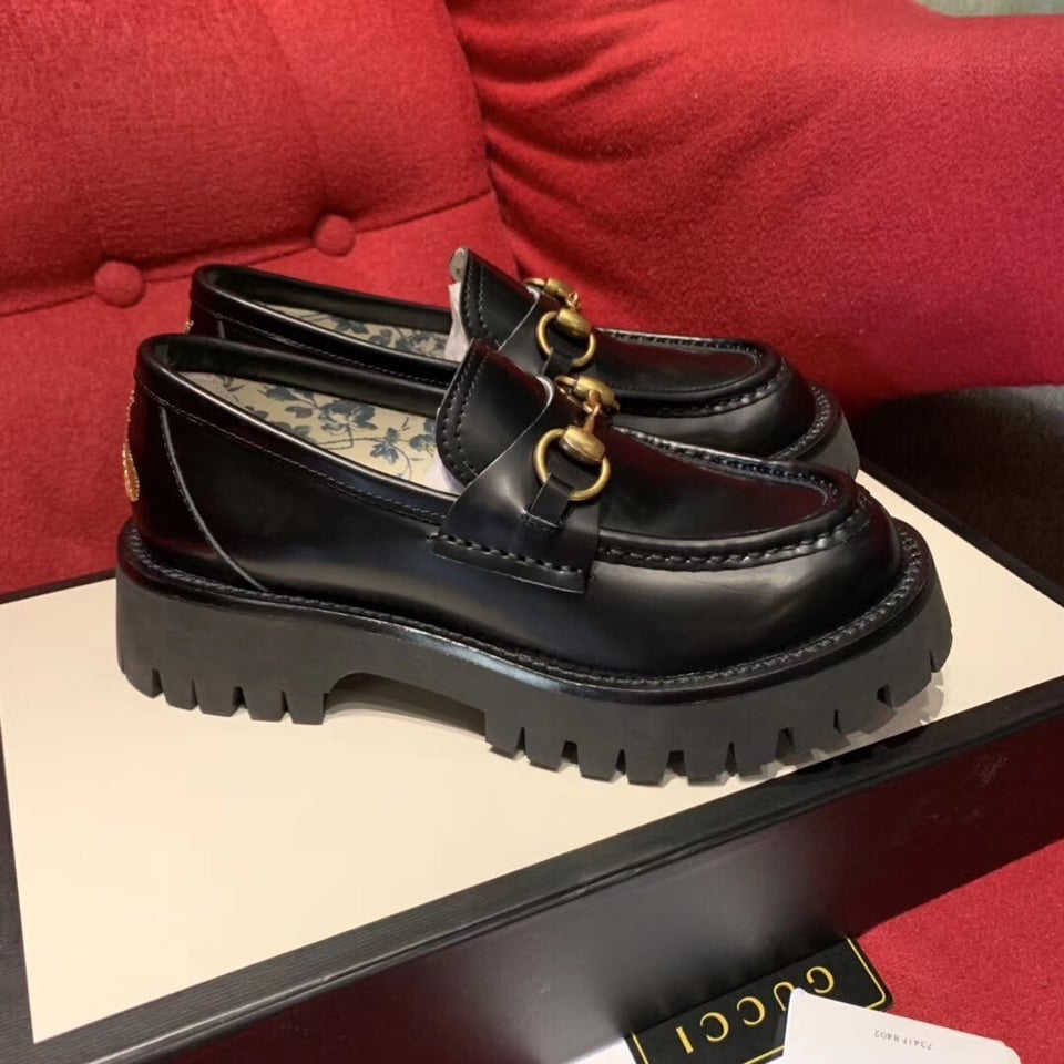 Gucci Women?S Leather Loafers Horsebit Black view 5