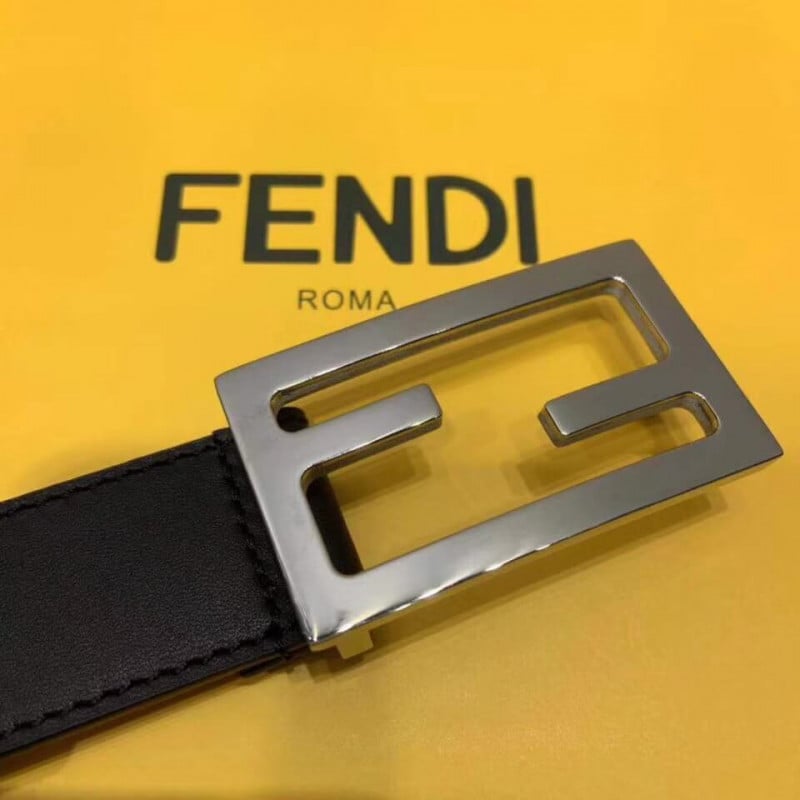Fendi Baguette 30mm FF Buckle Belt 8C05311 Black view 4