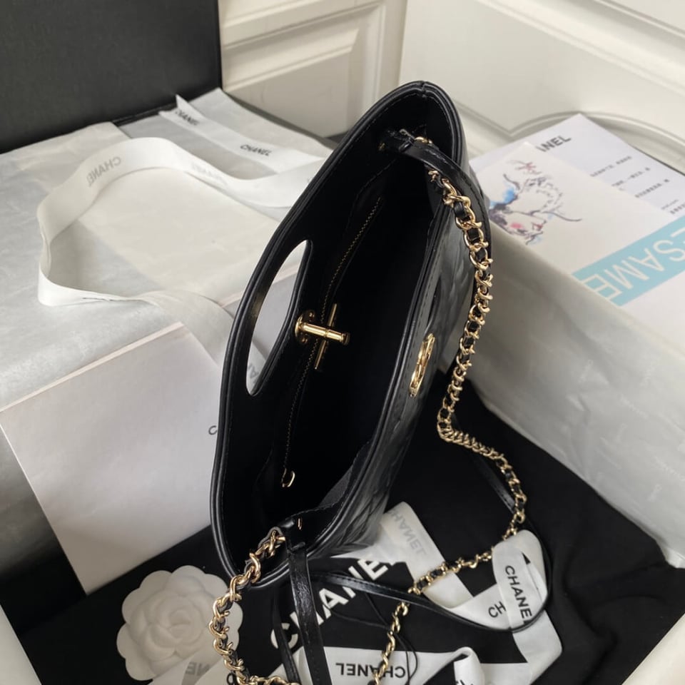 Chanel 31 Mini Calfskin Shopping Bag view 10